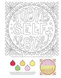 Live a Colorful Life Coloring Book: 40 Images to