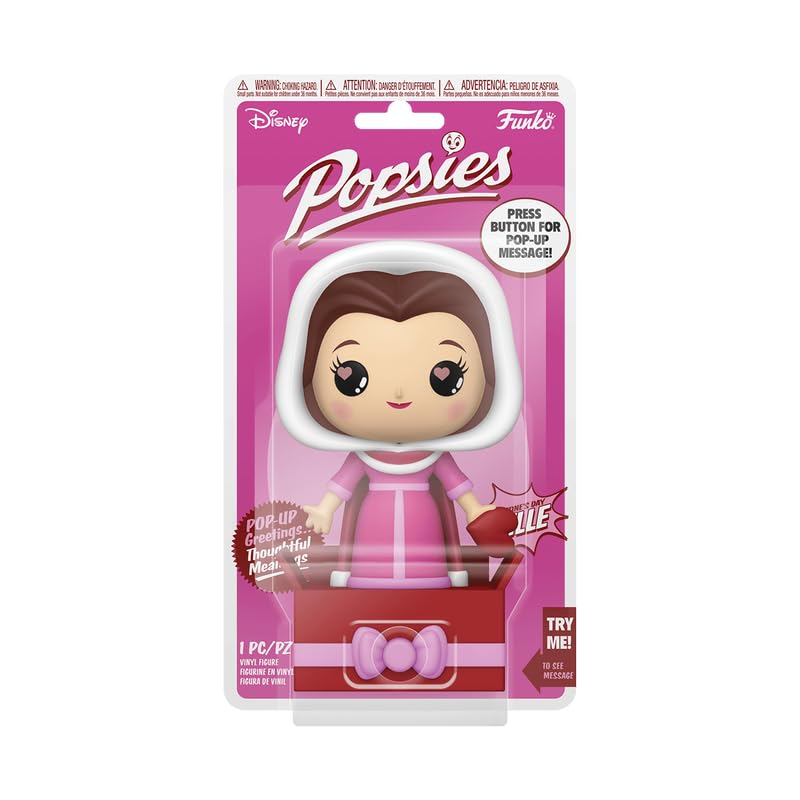Funko Popsies: Disney - Belle - (Valentine’s Day) - Beauty and the Beast - Collectable Vinyl Figure - Gift Idea - Official Merchandise - Toys for Kids & Adults - Movies Fans - Stocking Fillers