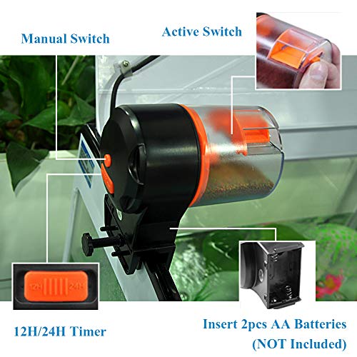 2 Mylivell+Automatic+Aquarium+Battery+Operated+Dispensers