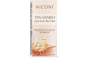 N.ICO.NI Tan Vanish Gluta-Kojic Skin Polish | Instant Tan Removal & Glow | Infused with Kojic Acid & Glutathione | Ideal for 