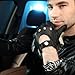 ELMA Men's Unlined Deerskin Leather Driving Gloves Cutout At Back (L, Black)