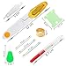 SUBANG Full Set of Embroidery Starter Kit Cross Stitch Tool Kit Including 5 Bamboo Embroidery Hoop, 50 Vivid Color Threads, 12 by 18-Inch 14 Count Classic Reserve Aida and Tool Kit