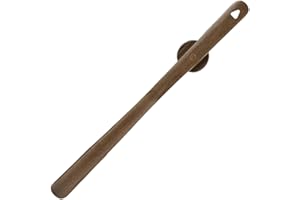 Shoe Horn Long Handle, 20in Magnetic Mount Wooden Shoehorn Without Bending Helper Long Shoe Horn for Seniors, Women, Men, Kid