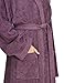 Arus Women's Pacific Style Full Length Hooded Turkish Cotton Bathrobe, S, Plum