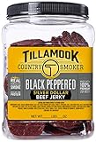 Tillamook Country Smoker Peppered Silver Dollar Beef Jerky, 80-Count Coins