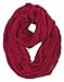 S1-6100-64 Ribbed Scarf: Burgundy