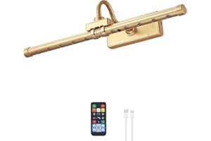 MIOBLUE Wireless Picture Light, Remote Control Picture Light with Dimmable, 16" Timer Preset Art Lights with RGBW Color Changing for Paintings Wall, Dartboard, Picture, Frame