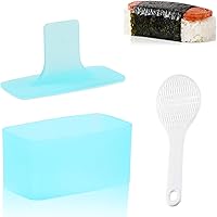 Non Stick Musubi Maker Press, Non Toxic Onigiri Sushi Rice Mold, Spams Musubi Luncheon Meat Maker Mold with Small Rice…