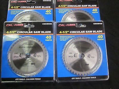 CTT TOOLS LOT of ~ 4 ~ Carbide Tipped 4-1/2" Cordless 40 Teeth Circular Saw Blades 4.5"