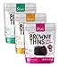 Lillabee Brownie Thins Variety Pack, Paleo Friendly, Gluten Free, Carb Smart, Healthy Snacks, High Protein, Crunchy Cookies, Grain, Soy and Dairy Free, 4oz bag (3 Pack)