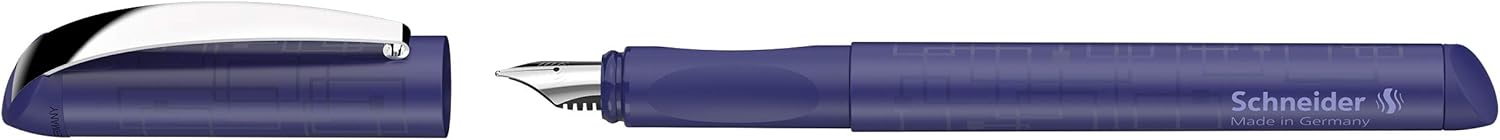 Schneider Glam VIP Fountain Pen for Right and Left Handers with Royal Blue Ink Cartridge - Image 3