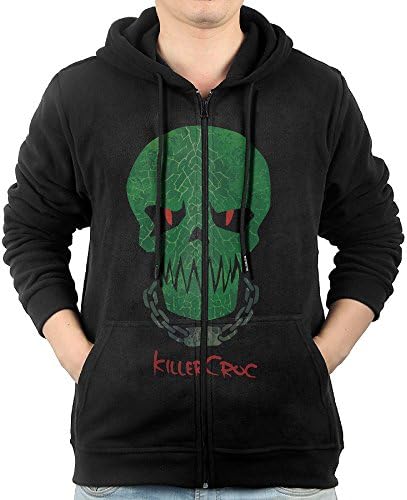 Men's Killer Croc Skull Full-Zip Hoodie Sweatshirt XL