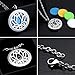 Gouraml Aromatherapy Essential Oil Diffuser Necklace Pendant Locket Jewelry Hypo-allergenic 316L Surgical Grade Stainless Steel 24 Inch Chain and 10pcs Washable pads(Lotus Of life)