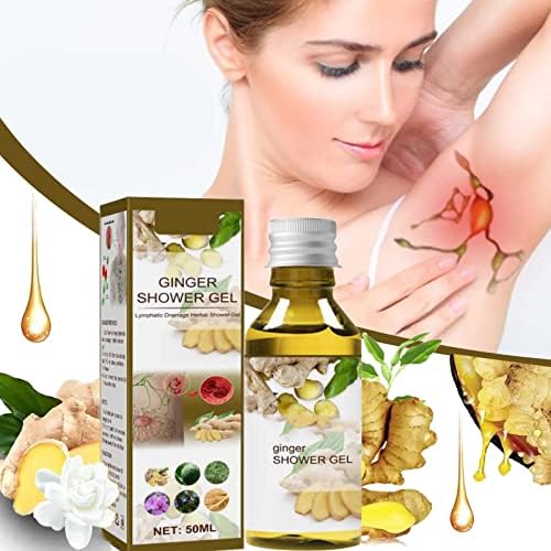 Lymphatic Drainage Herbal Shower Gel Ginger Lymphatic Drainage Shower Gel, Natural Organic