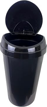 Easy Shopping 50L Touch Top Kitchen Dustbin Black view 4