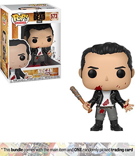 Funko Negan POP! TV x Walking Dead Vinyl Figure + 1 Official Walking Dead Trading Card Bundle [#573]