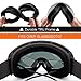 JULI Ski Goggles,Winter Snow Sports Snowboard Goggles with Anti-fog UV Protection Interchangeable Spherical Dual Lens for Men Women & Youth Snowmobile Skiing Skating