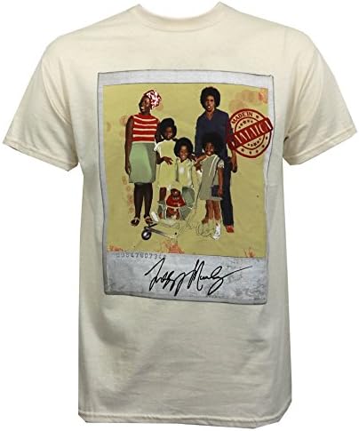 Ziggy Marley Men's Family Potrait T-Shirt Natural 2XL