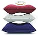 LayDUS 3pcs Ultralight Inflatable Pillow Small Squared PVC Fabric Air Pillow Set for Camping & Travelling
