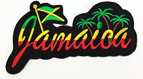 Jamaica Reggae DIY Applique Embroidered Sew Iron on Patch p#66