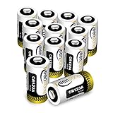[UL Certified] CR123A Lithium Batteries, Keenstone 12 Pcs 1600mAh Non-Rechargeable CR123a 3v Lithium Battery for Flashlight Photo Digital Camera Camcorder Toys Torch (Not Compatible with Arlo Cameras)