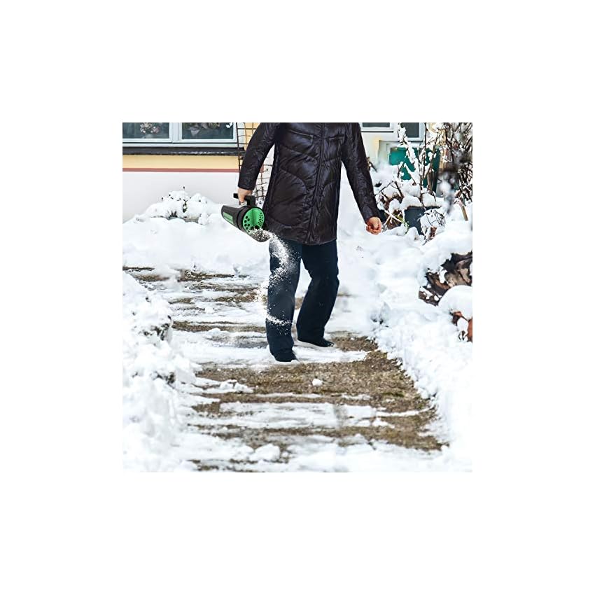 Hand Spreader Shaker for Seed, Salt, DeIcer, Ice Melt, Earth Food and