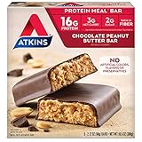 Atkins Protein-Rich Meal Bar, Chocolate Peanut Butter, Keto Friendly, 5 Count
