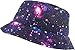 KBM-007 PUR Flag Patriotic Stars and Stripes Floral Galaxy Leaf Aztec Tropical Print Bucket Hat Summer Boonie Cap