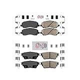 AmeriBRAKES Front Rear Ceramic Disc Brake Pads Kit