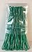 Green Plastic Luggage Tag Loops, 6 inch, 100/pk (aka Worm Loop)