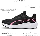 PUMA Skyrocket Lite Road Running Shoes Unisex 4 UK Black Fast Pink White view 6