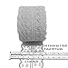 3 Rolls 10 Yards Floral Lace Ribbon Lace Trim Webbing Fabric for DIY Jewelry Making Craft Clothes Accessories Gift Wrapping (Burgundy)