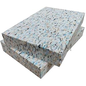 DURAFOAM Foam Yoga Blocks – High-Density Recon Foam – Designed to be Slightly Softer than other Blocks for Extra-Comfort (Pack of 2)