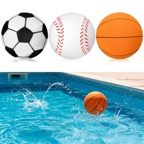 LaRandom 3 Pcs Water Skipping Balls 2.2 in Water Bouncing Ball, Mixed at Amazon