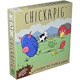 Chickapig Board Game - A Strategic Board Game Where Chicken-Pig Hybrids Attempt to Reach Their Goal While Dodging Opponents, Hay Bales, and an Ever-Menacing Pooping Cow.