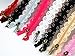 YAKA Quality Novelty Full Length 24cm 9 inch DIY Nylon Coil Flower Zipper Lace Zippers for DIY Sewing Tailor Craft Bed Bag, 24 Pcs (Mix)