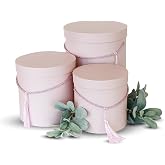 UNIKPACKAGING Runder 2-stöckiger Blumenkasten Lila – 7,8x17,8 Cm, Für Blumenarrangements, Premium