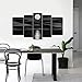 Generic Sea White Full Moon in Night 5 panels 100% Hand Painted Stretched and Framed Modern Abstract Seascape Artwork Contemporary Oil Paintings on Canvas Wall Art for Bedroom Home Decorations