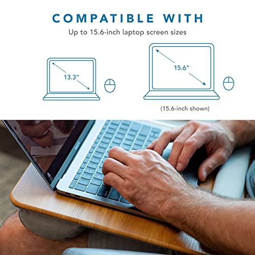 LapGear Home Office Pro Lap Desk with Wrist Rest, Mouse Pad, and Phone