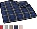 Amazon Brand – Pinzon Plaid Flannel Duvet Cover - Full or Queen, Blackwatch Plaid
