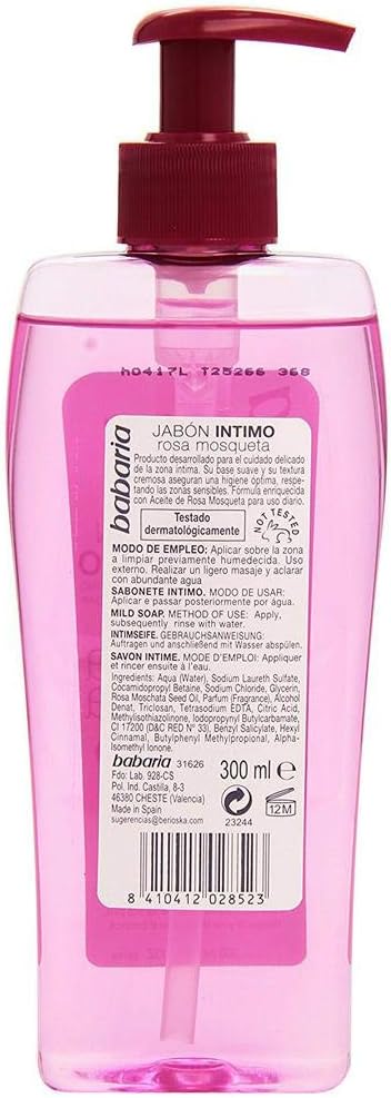 Babaria Intimate Soap Rosa Mosqueta - 300 ml, pink, 300 ml (Pack of 1) - Image 5