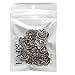RUBYCA 90PCS Charm Pendant Heart Tibetan Metal Beads Silver Color for Jewelry Making DIY Bracelet