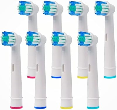 Dentia 8 Pack Precision Clean Replacement Brush Heads for Oral-B Electric