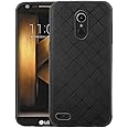 ELISORLI Compatible with LG K20/K20 Plus/K20 V/Harmony/V5/K10 2017/Grace LTE Case Rugged Thin Cell Anti-Slip Fit Rubber TPU Mobile Phone Cover for LGK20Case LGK20Plus LGK20V K20V K 20 20K K20+ Black