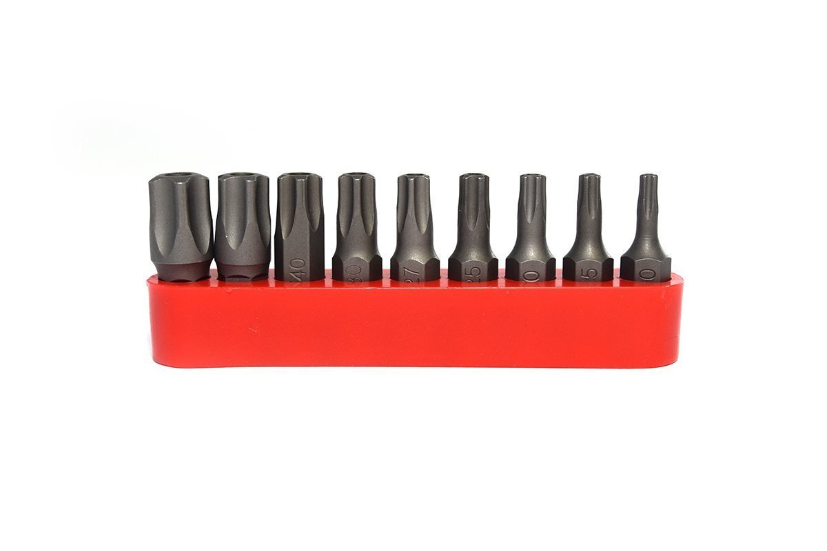 RAMPRO 9Pc Torx Star 5 Point, Security Tamper Proof, Driver Bit Set