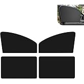 Icyfond 4PCS Car Side Window Sun Shades, Magnetic Foldable Car Front and Rear Side Window Sunshade, Auto Curtain Blackout Covers UV Protection Heat Insulation, Universal Interior Accessories for Cars