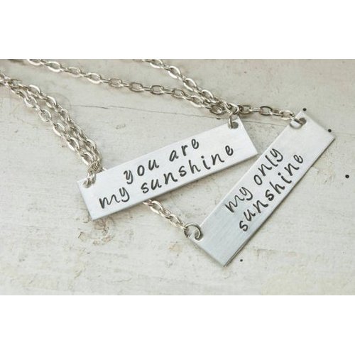sunshine mother daughter necklace