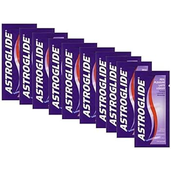Astroglide Original Real Pleasure Plus Lasts Longer Personal Liquid Lube Lubricant and Moisturizer [Travel Set , Easy to Use] : Size 0.14 Oz. / 4 Ml (Pack of 10)