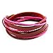 Victoria Echo Handmade Multilayer Wraps Colorful Cords Leather Bracelet Pink