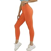 Match Womens High Waisted Active Yoga Pants with Pockets Tummy Control Workout Buttery Soft Leggings